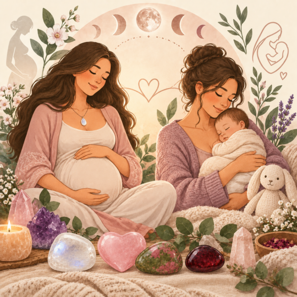Aider le post-partum avec des pierres naturelles