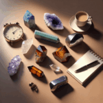 Pierres pour la concentration sur bureau minimal