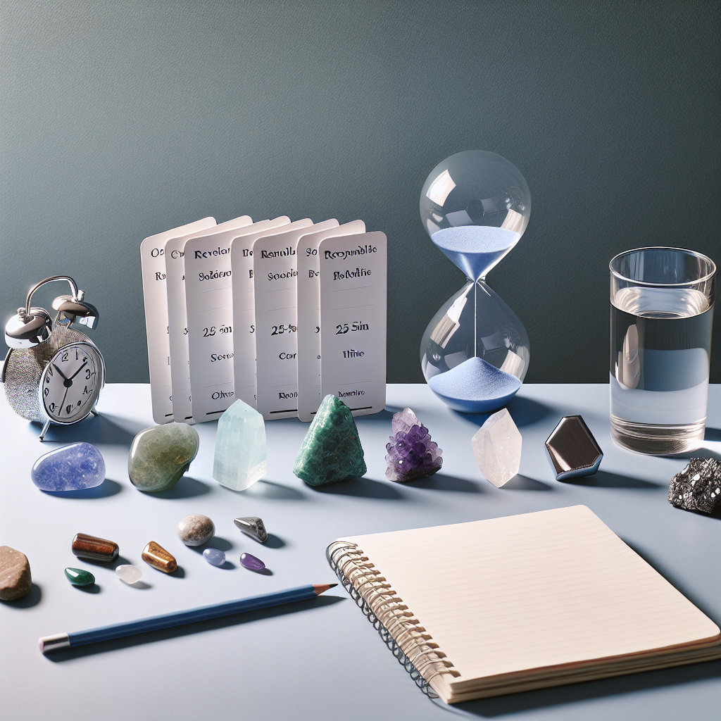 Pierres pour examens, mémoire, concentration et ancrage