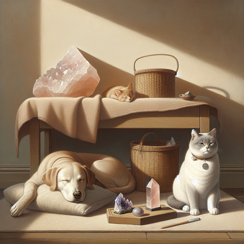 Lithothérapie: apaiser un animal traumatisé avec quartz et améthyste