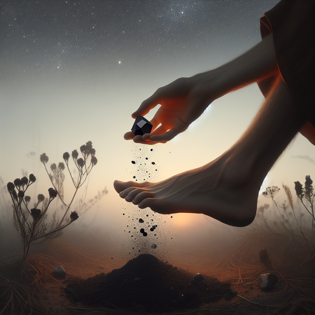 Rituel d'ancrage avec pierres et respiration consciente